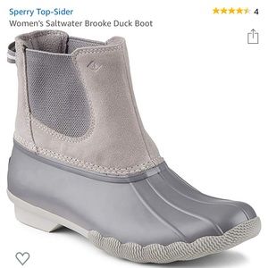 🌧Size 9 Sperry Brookes Grey rain boots Women’s